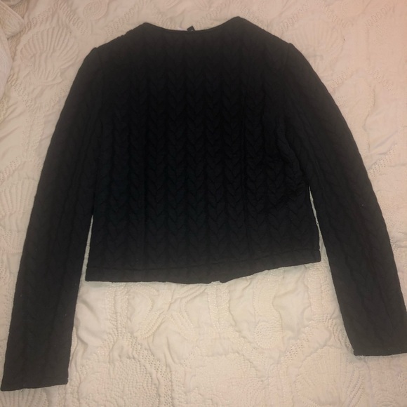 H&M black sweater jacket - Picture 3 of 5